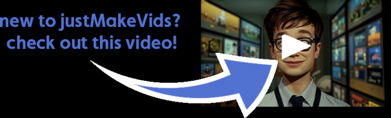 justMakeVids.com welcome video image